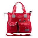red New Ladies Fashion Waterproof Oxford Tote Bag Casual Nylon Shoulder Bag