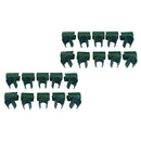 20PCS Adjustable Garden Climbing Rattan Rod Connector Stake Clips 16MM Diameter