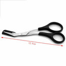 Women ladies eyebrow trimmer comb eyelash hair scissors cutter remover tool M&E
