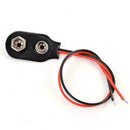3Pcs Snap 9V (9 Volt) Battery Clip Connector Type Black Cable Black Favor C B2R8