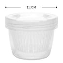 Round Ginger Garlic Food Container Box Drain Screw Cover Kitchen Organizer