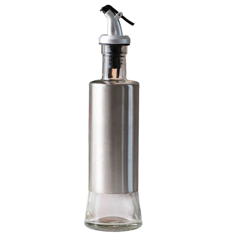 10oz Stainless Steel Olive Oil Bottle Cruet Dispenser for Vinegar/Sauce/Oil