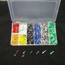 800pcs Assorted Crimp Terminal Insulated Electrical Wire Connector Set Case Kit