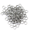 100 Piece Stainless Steel Split Ring Assortment  Rings Fishing Tackle