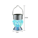 Solar Powered Color Change LED Diamond Light Garden Outdoor Yard Path Chandelier