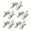 10pcs Stainless Steel Laundry Clothespins Wall Pins Pins