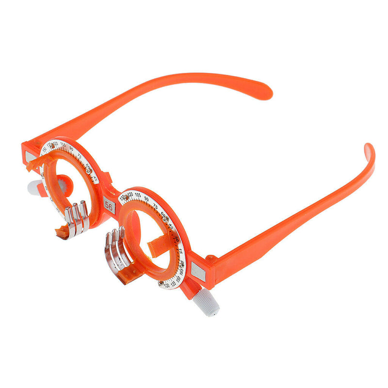 2 Pcs Plastic Optical Trial Lens Frame Eyeglass Optometry Equip 56mm+54mm