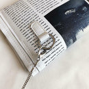 Women Crossbody Messenger Bag Newspaper Print Girls Clutches Shoulder Bag