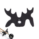 Billiards Cue Rack Bridge Head Cross Antlers Rod Stick Frame Pole Holder BlackLJ