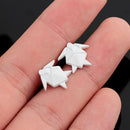 Fashion Women Geometric Folden Ear Stud Creative Earrings Jewelry Casual Gift