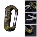 4 In 1 Multifunctional Tool Carabiner Hook Cutter Gear EDC Tool Camping Hot C9F6