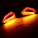 1 Pair Universal Motorcycle Red And Yellow Colors Turn Signal LED Light