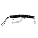 Nylon Coil Scuba Diving Quick Release Buckle Gear Holder with Clip Lanyard