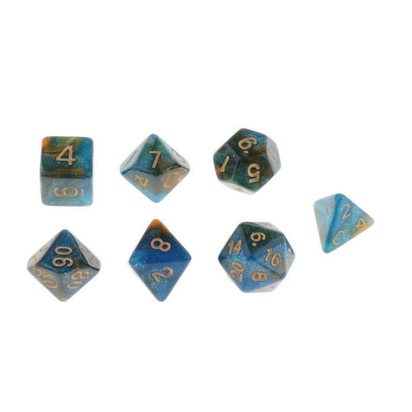 42x Creative 10-25mm Dice Role Playing for RPG Math Teaching Table Game