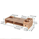 Multi-Function Desktop Monitor Stand Computer Screen Riser Desk Organizer L