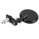 Universal Motorcycle Aluminum Fodable Handle Bar End Rearview Side Mirrors
