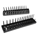 2Pcs ABS Plastic Socket Organizers  Rail Rack Tray Metric Storage Pegs US
