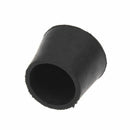 40 Pcs Black Rubber Chair Table Feet Pipe Tube Tubing End Caps 14mm F7S5