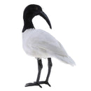 Artificial Black Crested Ibis Bird Realistic Home Garden Table Decoration