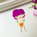 Cartoon Girl Metal Cutting Dies Stencil DIY Scrapbook Embossing Craft Gift