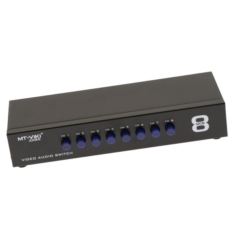8 Way RCA AV Switch Box For DVD / LCD / TV / PC