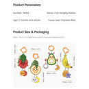 Newborn Baby Infant Fruits Soft Rattles Teether Hanging Bell Plush Toys