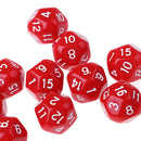 10pcs/set Polyhedral D16 Dice for DND RPG MTG Role Playing Board Game Red