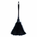 5X(1pc Fashion Turkey Feather Duster with Black Plastic Handle Cleaning To B7B9)