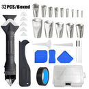 32x Caulking Tool Kit, Caulking Tool Stainless Steel Sealant Caulking Finishing