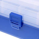 Waterproof Fishing Tackle Box Tray Fishing Hooks Lures Baits Storage Case L