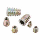 50x M4/M5/M6/M8/M10 Zinc Alloy Hex Socket Screw-in Threaded Insert Nuts Kits yfq