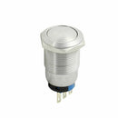 19mm 0.75 inch Dia Mounting Press Button Cambered Latching Stainless Steel