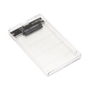 2.5 inch Type-C to SATA Hard Drive Disk SSD HDD Transparent Mobile Enclosure-Box