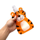 1Pc Foldable Tiger Cartoon Animal Water Drinking Cup Bag Travel Drink BottleA3C
