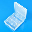 Clear Battery Case for 4 x 18650 Batteries Protective Travel Box Storage Holder