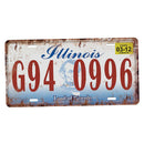 G940996 Car License Plate Retro Metal Tin Sign Wall Plaque Bar Pub Decor B