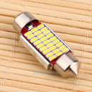 36mm 27SMD DC 12V Auto Car Interior White LED Light Decoding Reading Lamp Bulbs