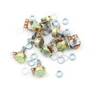 10Pcs 100K Ohm Linear Taper Rotary Potentiometer Panel Pot B100K 15mm 3Pin ME