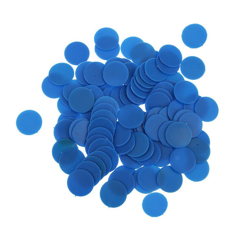 200PCS Opaque Plastic Board Game Counters Numeracy Teaching Blue