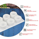 White Silicone Mold Tray for DIY Chocolate, Cake, Jelly, Pudding, Cupcake