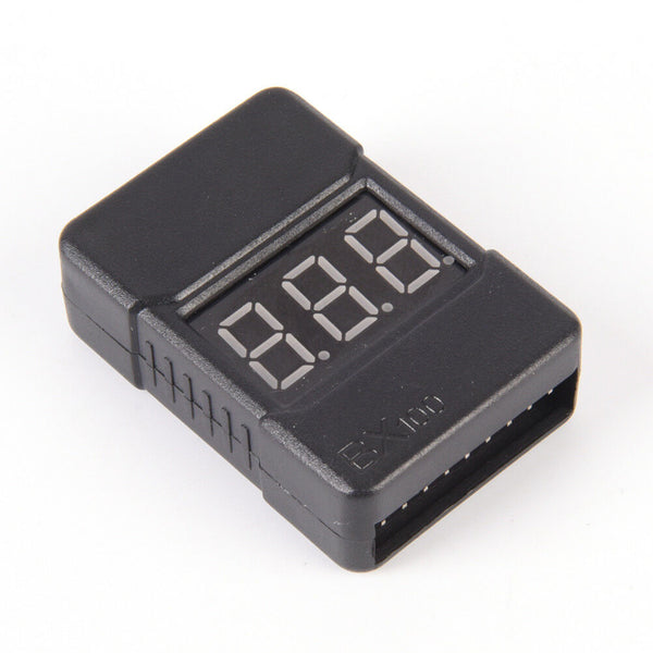 BX100 1-8S Lipo Li-ion Battery Voltage Tester Monitor Low-Voltage Buzzer Ala BX