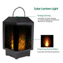 96 LED Solar Flame Flickering Lantern Light Outdoor Landscape Garden Decor Lamp