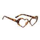 4pcs Heart-shaped Sunglasses Retro Style Sun Glasses Designer Party Eyewear
