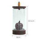 Backflow Incense Burner Ceramic Censer Waterfall Holder Halloween Decor W5I5