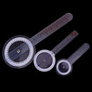 3X/set 6/8/12inch 360 degree protractor angle medical ruler spinal goniometer M&