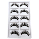 Fashion Party False Eyelashes Lashes Voluminous Eye Lashes 5 Pair Makeup Tool