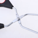 2pieces Kitchen Tongs Bread Food Serving Tongs Silicone Handles 23.5/33cm
