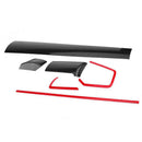6Pcs Carbon Fiber Console Center Dashboard Cover Trim Decorative Stickers f