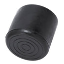 Rubber  Flexible Round End Cap 38MM Foot Cover 10 Pcs Black