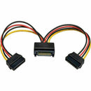 SATA Power Y Splitter Cable Adapter - M/F (Power Cable) New Kit 13cm. C5S2 B8D2